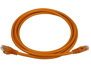 PowerMAX Orange Cat.6 U/UTP T568B Patch Cord (LSZH) - with Divider